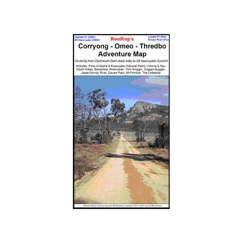 ROOFTOP MAPS - Corryong - Omeo - Thredbo Adventure Map    