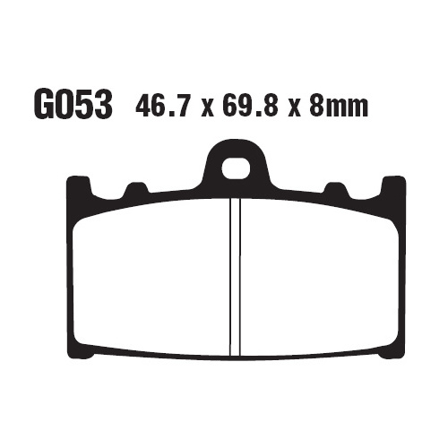 Goodridge ST Brake pads - Model No - G 053 ST - Kawasaki / Suzuki GSXR600/750