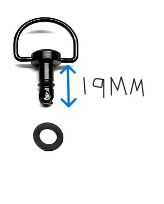 D RING RIVET DZUS FASTENERS X 4 KIT (SHAFT LENGTH 19MM) - Picture 5 of 6