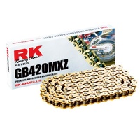 RK 420MXZ Heavy Duty Non O Ring Chain GOLD -126 Link - 12-42M-126 -Honda /Suzuki