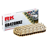RK 428MXZ Heavy Duty Non O Ring Chain GOLD - 136 Link - 12-48M-136GD - Yamaha