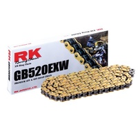 RK 520EXW XW Ring Chain 120 Link 12-527-120GD - GOLD - BMW/Honda /Suzuki /Yamaha