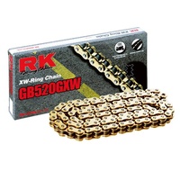 RK 520GXW XW Ring Chain - 120 Link - 12-52W-120GD - GOLD Honda /Suzuki /Yamaha