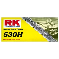 RK 530H Heavy Duty Non O Ring Chain-114 Link- 12-531-114 - Honda /Suzuki /Yamaha