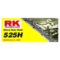 RK 525H Heavy Duty Non O Ring Chain-120 Link- 12-552-120 - Suzuki TS400 72-77