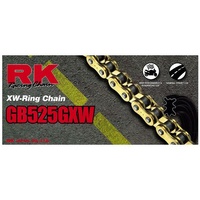 RK 525GXW XW Ring Chain 120 Link GOLD - 12-55W-120 Honda/Kawasaki /Suzuki/Yamaha