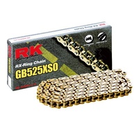 RK 525XSO RX Ring Chain - GOLD - 120 Link - 12-55X-120GD - Honda CB400 / VT750S