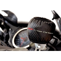 Cream Carbon - Carbon Look Motorcycle Brake Reservoir Cover / Sock