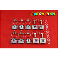 D RING CLIP DZUS FASTENERS X 20 KIT (SHAFT LENGTH 17.5MM)