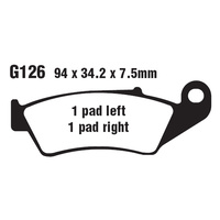 Goodridge CM Brake pads - Model No - G 126 CM - Honda /Kawasaki /Suzuki /Yamaha