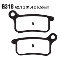 Goodridge CS Brake pads - Model No - G 318 CS - Husqvarna CR65 / KTM SX 65