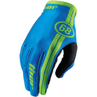THOR VOID - Mens & Youth COURSE BLUE Dirt Bike Gloves - MX / ATV