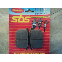 SBS HF Brake Pads - Model No 534HF - Suzuki GN250 / 400 /GS 450 /700 / 850 /1100