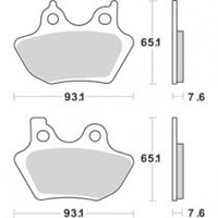 SBS HS Brake Pads - Model No 750HS - Harley Davidson Electra Glide 00-07