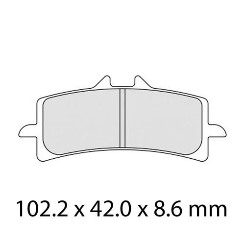 Ferodo Sintered Brake Pads - Model No FDB2218ST - Suits Ducati / KTM / Suzuki / Bimoto