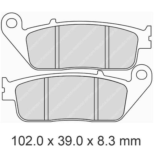 Ferodo Platinum Pads - Model No FDB570P - Suits BMW/ Honda/ Triumph/ Kymco/ Suzi