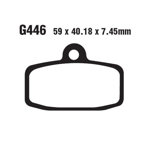 Goodridge CS Brake pads - Model No - G 446 CS - Gas Gas /Husqvarna /KTM /Sherco