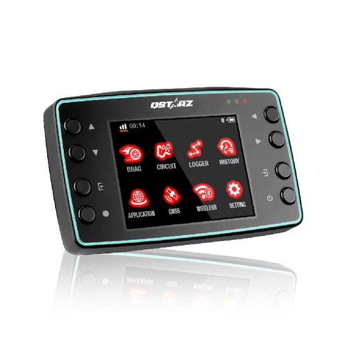 Qstarz LT-8000GT 25Hz GNSS Lap Timer/Jelly Protection Case (Rapid Red Edition)