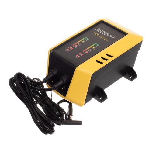 Motobatt Charger Dual Bank 12V 2.0A AGM & Gel 9 Stage  (NOT Compatable with Lithium Batteries)